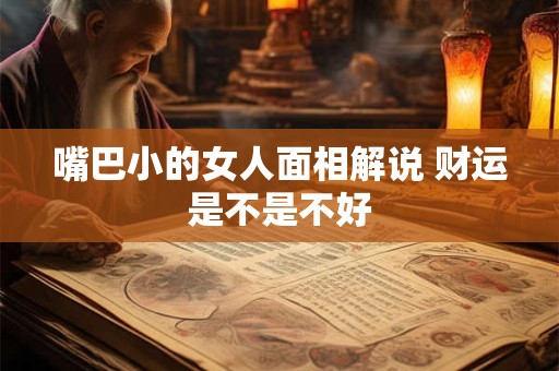 嘴巴小的女人面相解说 财运是不是不好