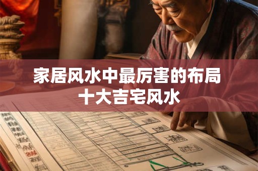 家居风水中最厉害的布局 十大吉宅风水