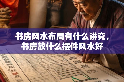 书房风水布局有什么讲究，书房放什么摆件风水好