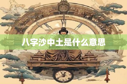 八字沙中土是什么意思