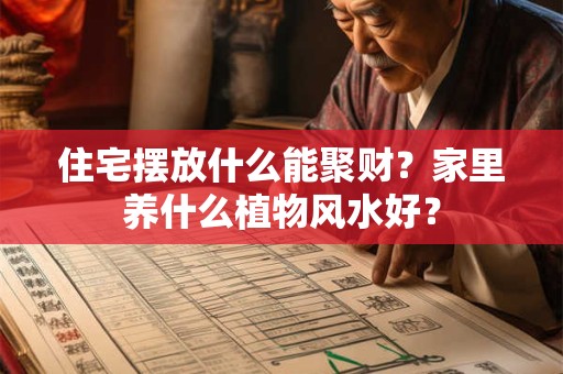 住宅摆放什么能聚财？家里养什么植物风水好？
