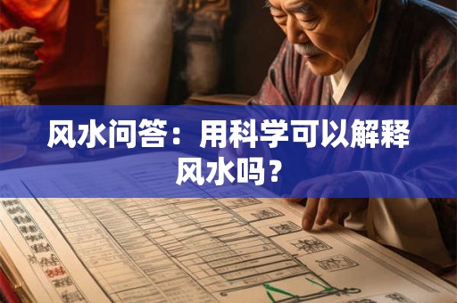 风水问答：用科学可以解释风水吗？