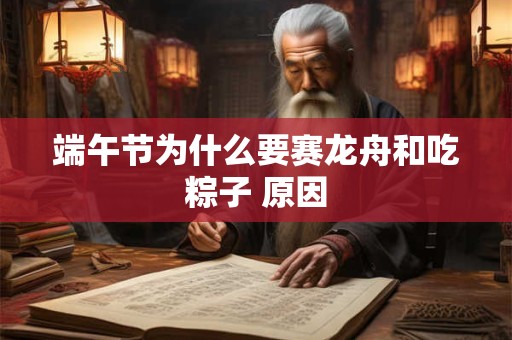 端午节为什么要赛龙舟和吃粽子 原因