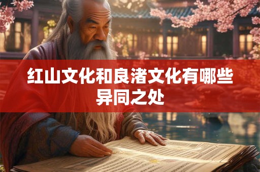 红山文化和良渚文化有哪些异同之处
