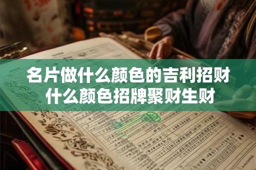 名片做什么颜色的吉利招财 什么颜色招牌聚财生财