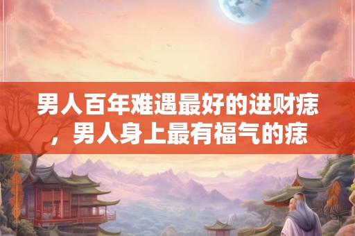 男人百年难遇最好的进财痣，男人身上最有福气的痣