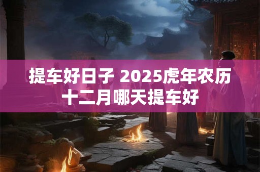 提车好日子 2025虎年农历十二月哪天提车好