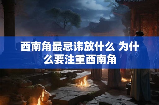 西南角最忌讳放什么 为什么要注重西南角