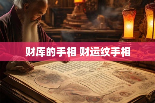 财库的手相 财运纹手相