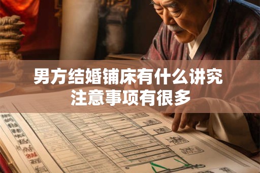 男方结婚铺床有什么讲究 注意事项有很多