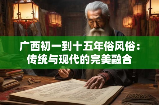 广西初一到十五年俗风俗：传统与现代的完美融合