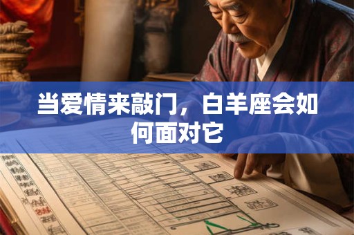 当爱情来敲门，白羊座会如何面对它