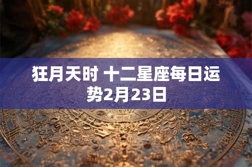 狂月天时 十二星座每日运势2月23日