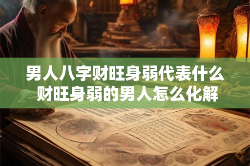 男人八字财旺身弱代表什么 财旺身弱的男人怎么化解