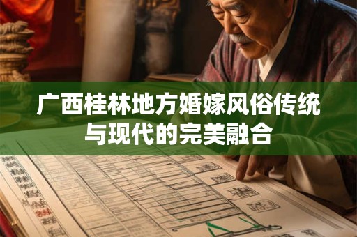 广西桂林地方婚嫁风俗传统与现代的完美融合