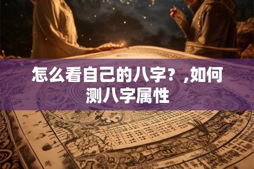 详细阅读:怎么看自己的八字?,如何测八字属性 怎么看自己的八字?,如何测八字属性