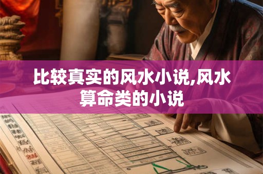 比较真实的风水小说,风水算命类的小说