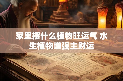 家里摆什么植物旺运气 水生植物增强主财运