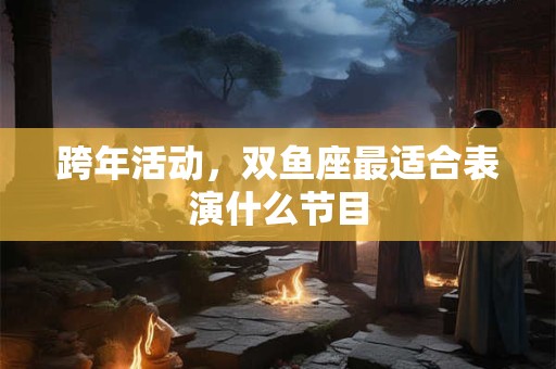 跨年活动，双鱼座最适合表演什么节目
