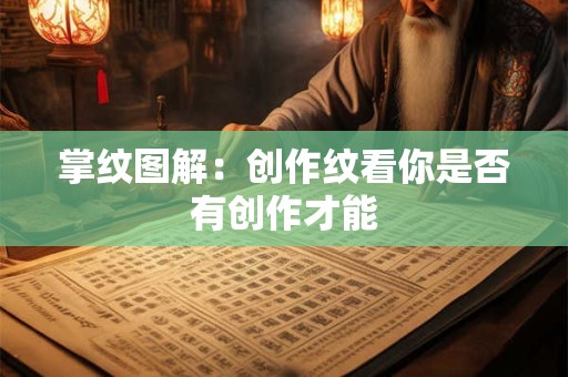 掌纹图解：创作纹看你是否有创作才能
