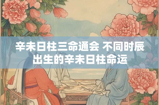 辛未日柱三命通会 不同时辰出生的辛未日柱命运