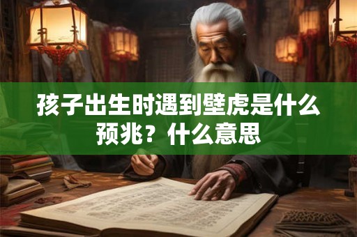 孩子出生时遇到壁虎是什么预兆？什么意思