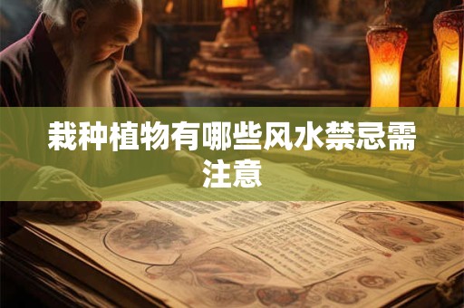 栽种植物有哪些风水禁忌需注意
