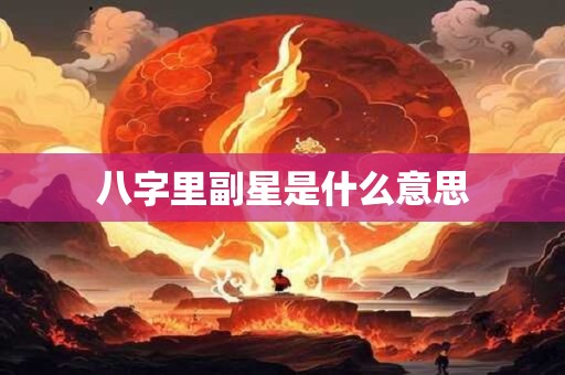 八字里副星是什么意思