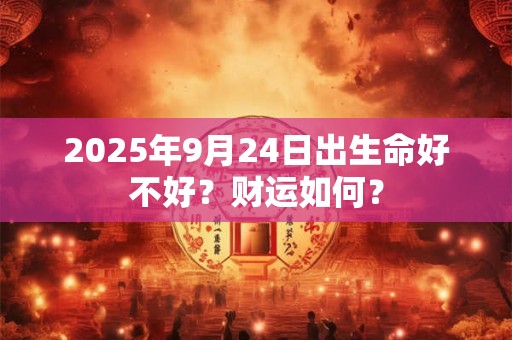 2025年9月24日出生命好不好？财运如何？
