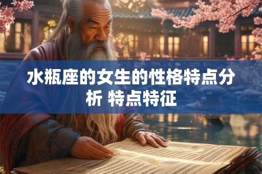 水瓶座的女生的性格特点分析 特点特征