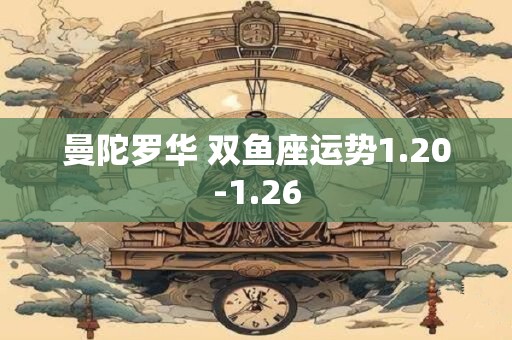 曼陀罗华 双鱼座运势1.20-1.26