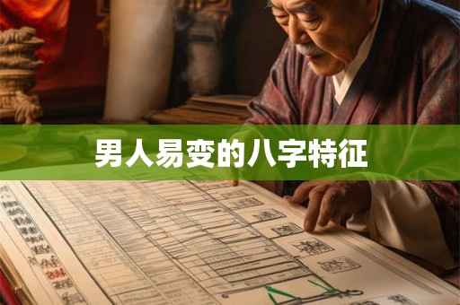 男人易变的八字特征