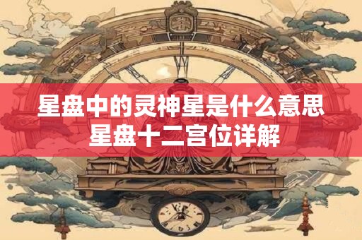 星盘中的灵神星是什么意思 星盘十二宫位详解