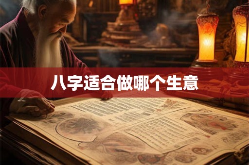 八字适合做哪个生意