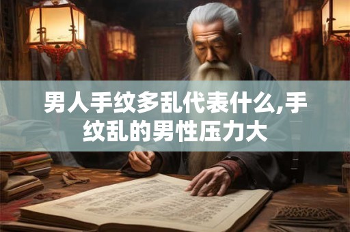 男人手纹多乱代表什么,手纹乱的男性压力大