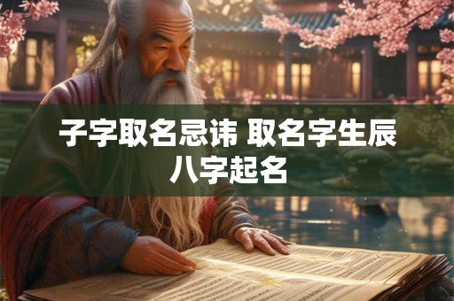 子字取名忌讳 取名字生辰八字起名
