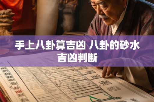手上八卦算吉凶 八卦的砂水吉凶判断