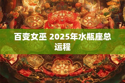 百变女巫 2025年水瓶座总运程 百变女巫 2025年水瓶座总运程