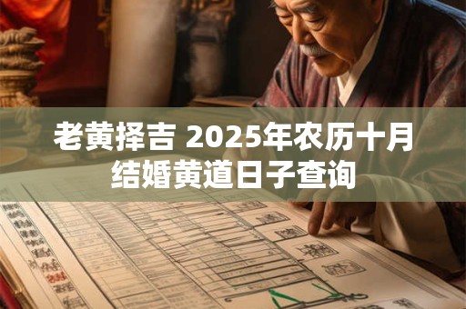 老黄择吉 2025年农历十月结婚黄道日子查询