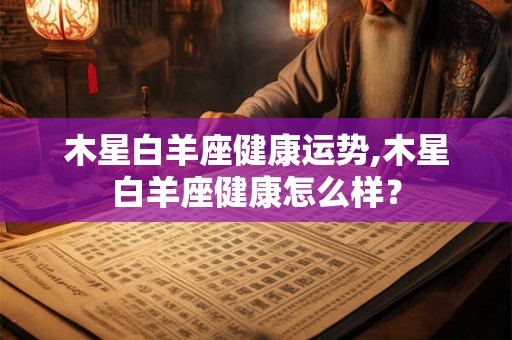 木星白羊座健康运势,木星白羊座健康怎么样？