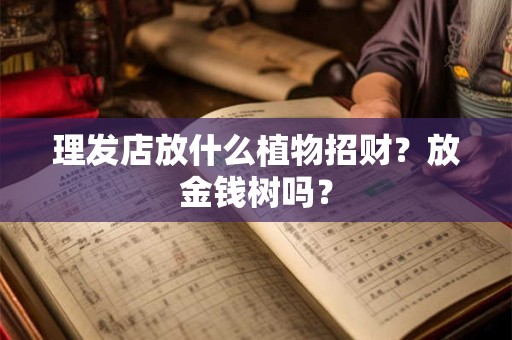 理发店放什么植物招财？放金钱树吗？