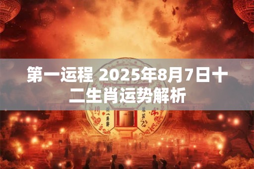 第一运程 2025年8月7日十二生肖运势解析