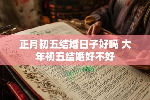 正月初五结婚日子好吗 大年初五结婚好不好