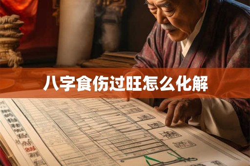 八字食伤过旺怎么化解