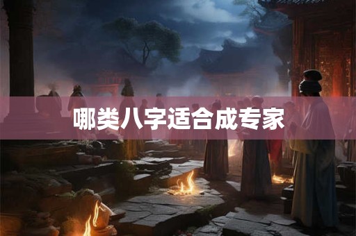 哪类八字适合成专家