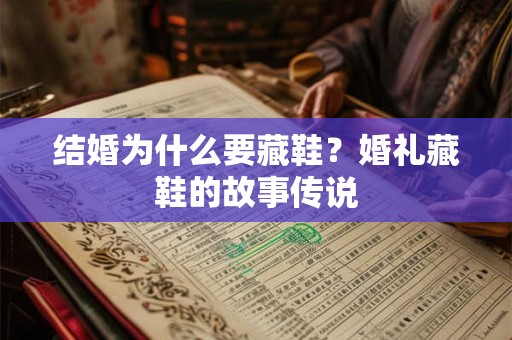 结婚为什么要藏鞋？婚礼藏鞋的故事传说