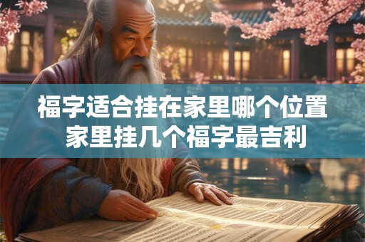 福字适合挂在家里哪个位置 家里挂几个福字最吉利
