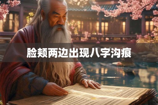 脸颊两边出现八字沟痕