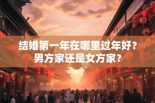 结婚第一年在哪里过年好？男方家还是女方家？