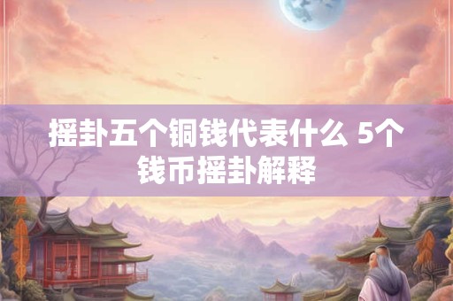 摇卦五个铜钱代表什么 5个钱币摇卦解释